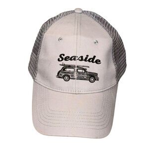 Seaside Florida Grey Beach Snapback Trucker Hat